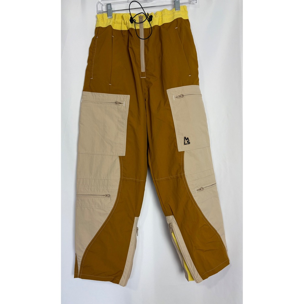 Magnlens Men Colorblock Cargo Pants Nylon Utility Streetwear Medium Hiking Gorp